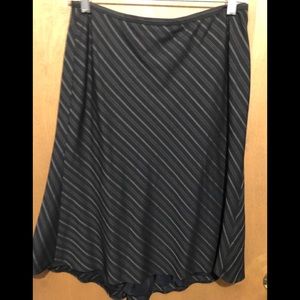 Black pin stripe skirt